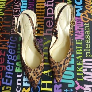 Jessica Simpson Animal Print Heels